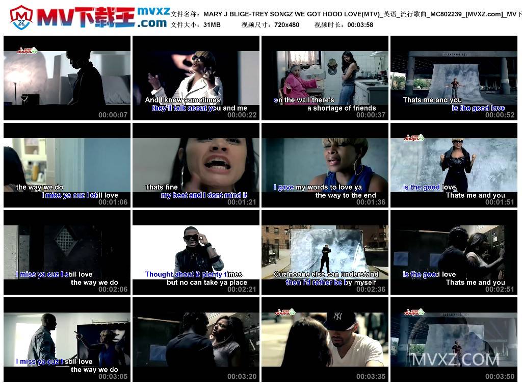 MARY J BLIGE-TREY SONGZ WE GOT HOOD LOVE(MTV)_英语_流行歌曲_MC802239